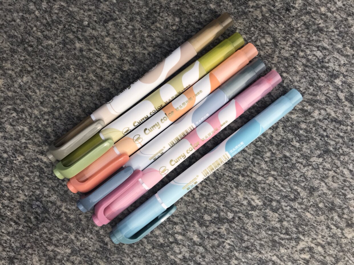 Time Out 6 Color Soft-Head Fluorescent Pen