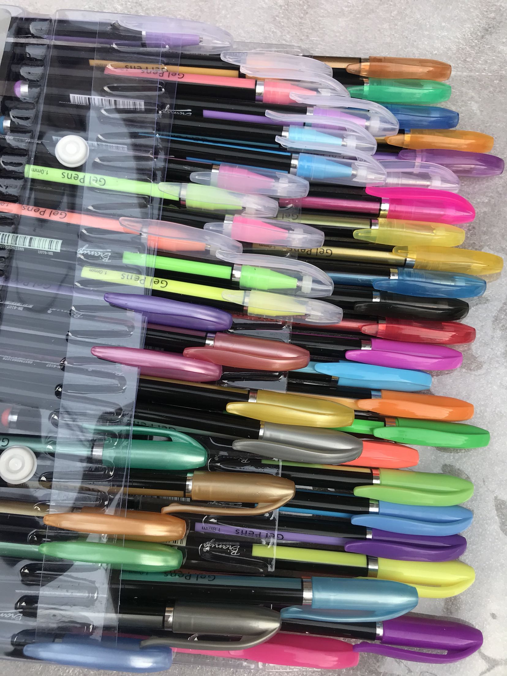 Boneney 48 color fluorescent metal watercolor pen gel pen coloring pen