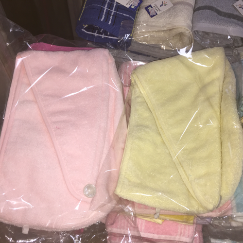 Late smart shop brand gold store store sells pure cotton ring dry towel dry hair cap water absorption good