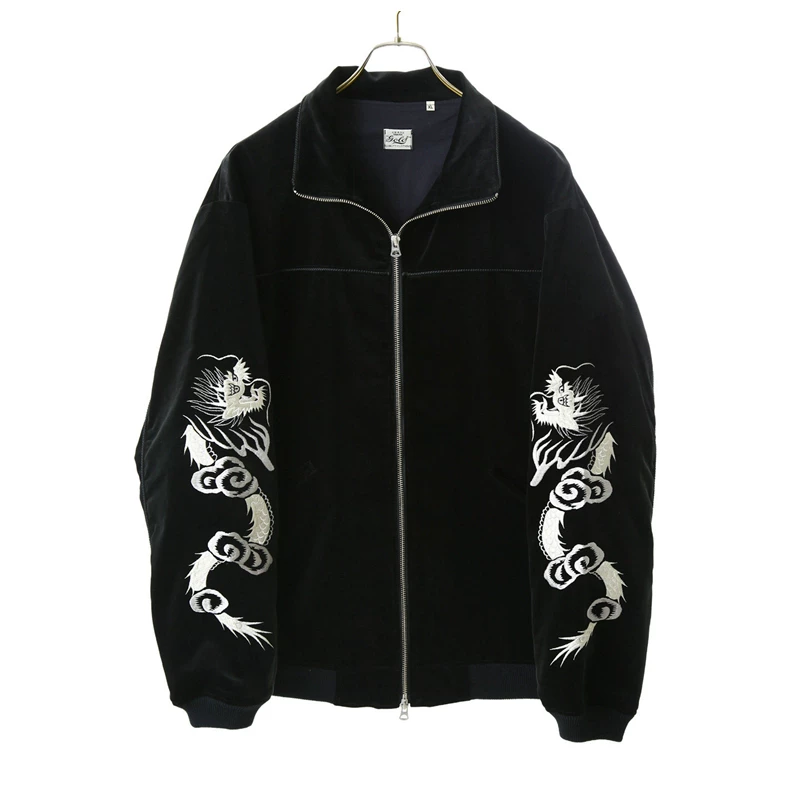 [GOLD VELVETEEN SUKA TRACK JACKET 东洋日本制横须贺刺绣夹克]
