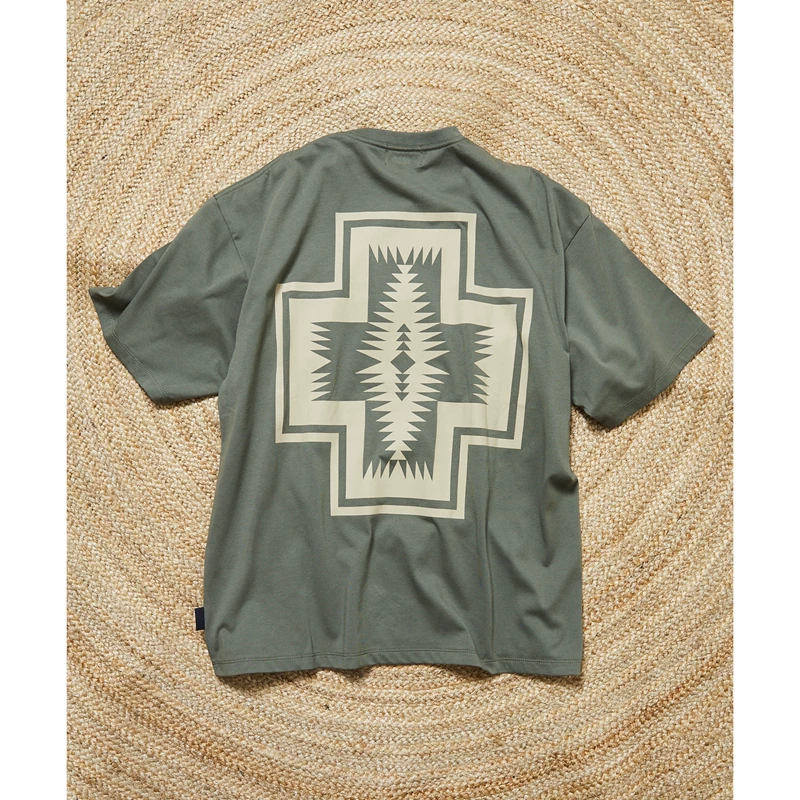 FREAKS STORE 25SS PENDLETON Indian pattern short-sleeved T-shirt 1026264500036