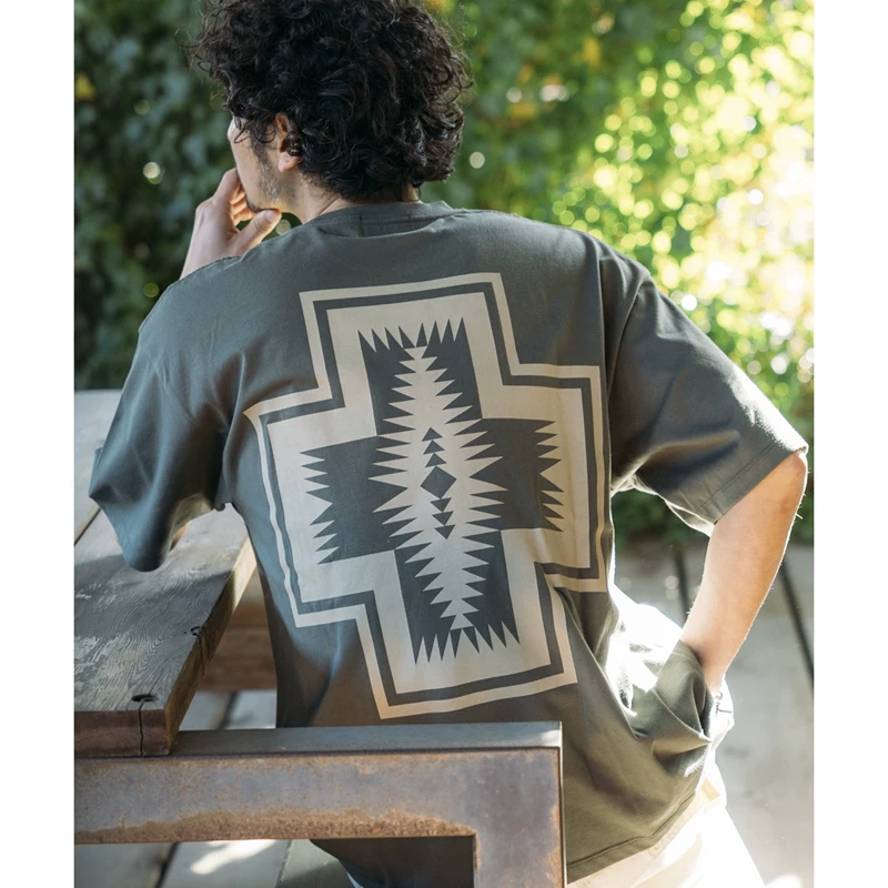 FREAKS STORE 25SS PENDLETON Indian pattern short-sleeved T-shirt 1026264500036