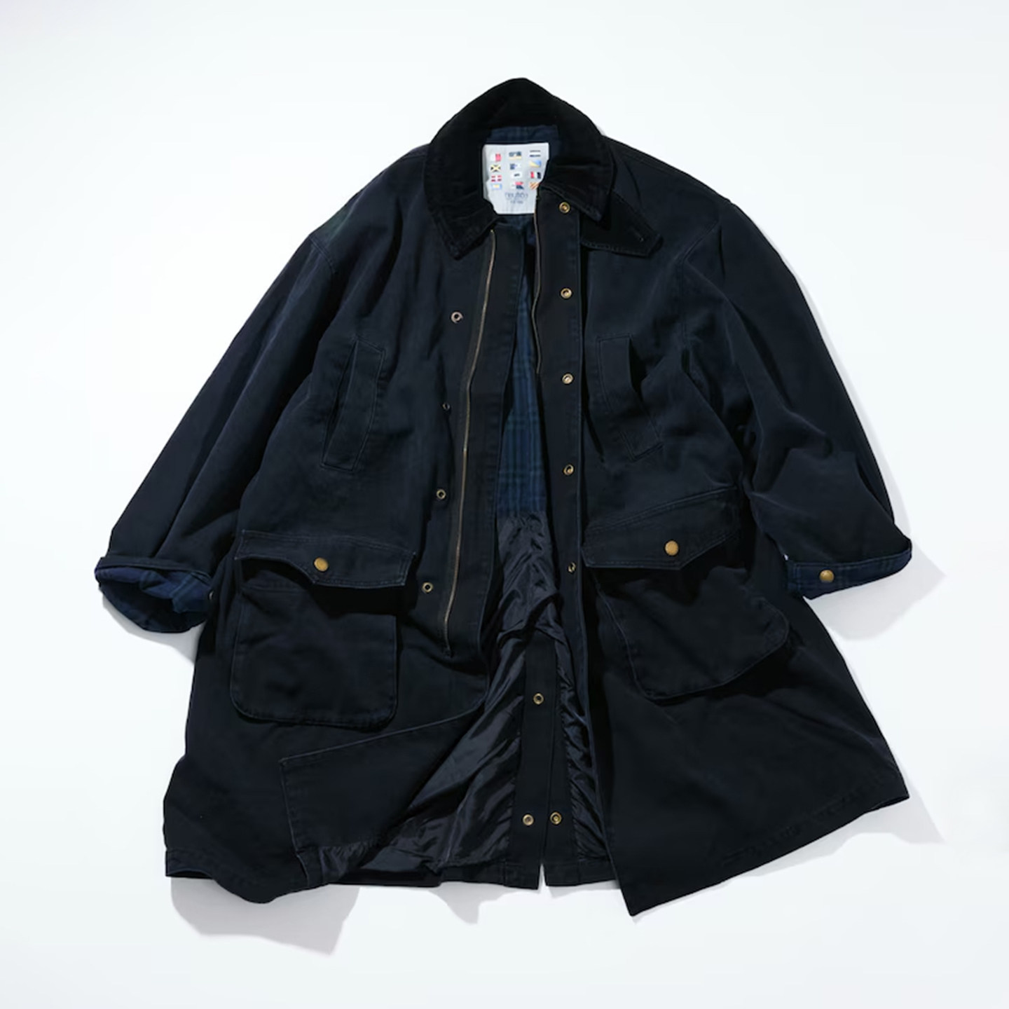 NAUTICA 22AW BOA FLEECE DUFFLE COAT 涤纶抓绒保暖连帽大衣外套