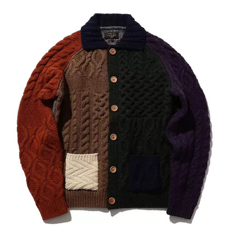 NANAMICA 24SS POPCORN SWEATER 和纸镂空针织圆领毛衣SUHS405