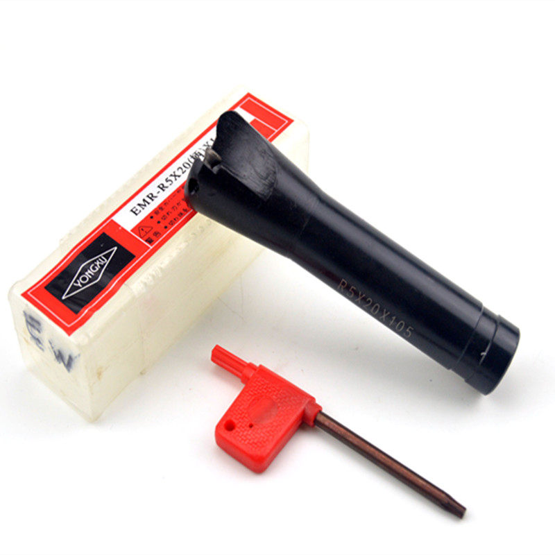 Milling cutter R5 round knife lever knife handle EMR5R30-105-20 3 4 handle common milling machine knife to make the meta-knife