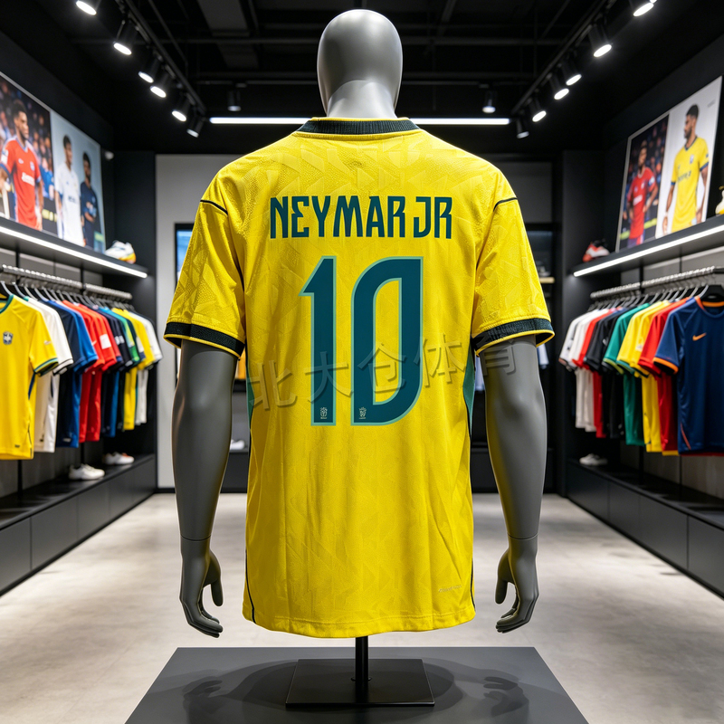 2026 Brazil National Team No. 10 Neymar Player Version Jersey No. 7 Vinicius Short-Sleeved Football Uniform