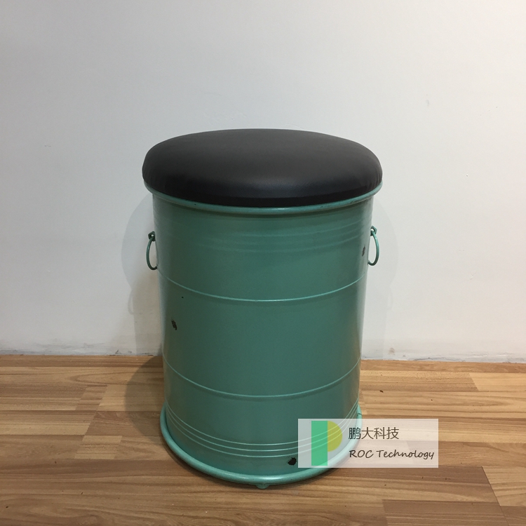 Retro mới kim loại phong cách công nghiệp phòng ăn đồ nội thất dân cư thanh lưu trữ hộp sắt thùng dầu thùng phân sắt rèn ghế thanh - Nội thất văn phòng bàn làm việc văn phòng đẹp