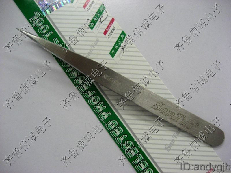  Shentes stainless steel tweezers ST-10 SanTus custard tweezers (pointed tip standard type)