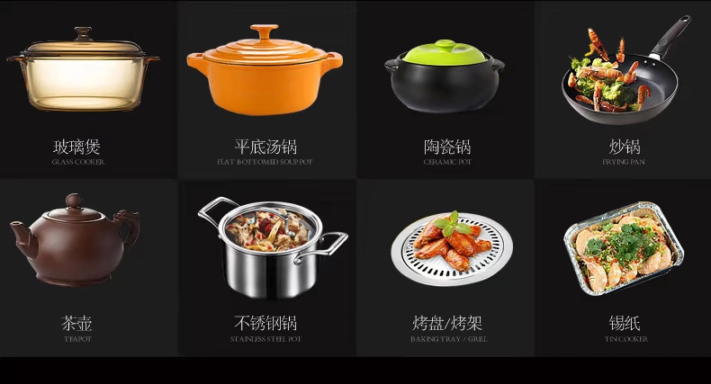 屋 Bếp điện từ gốm công suất cao BEIWU 2800W xào nồi lẩu cảm ứng bếp lò đối lưu bếp lò để bàn gia đình - Bếp điện