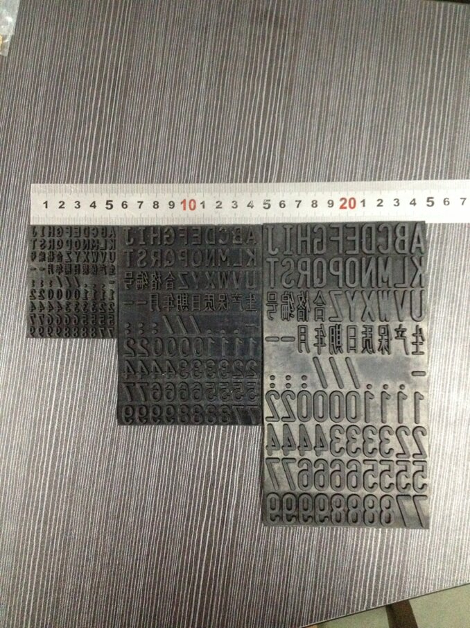 Manual carton roller printer hand press press manual outer box roller printer accessories printing coder rubber word granules