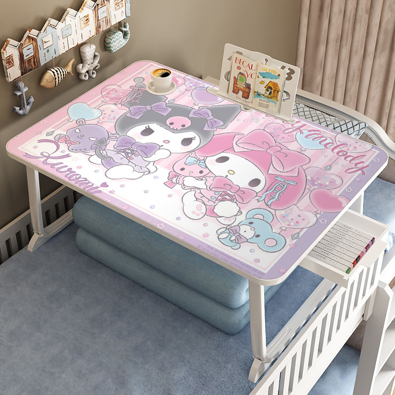 Bed Small Table Foldable Desk Bedroom Learning Writing Homework Children Cartoon Lifting Small Table Boards Ins Quarters Floating Windows Removable Laptop Computer Desk Flat Reading Bracket Writing Desk-Taobao