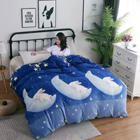 Winter san hô dày nhung chăn flannel ấm lông cừu một mảnh chăn luật chăn đơn hoặc kép chải nhung - Quilt Covers chăn điều hòa