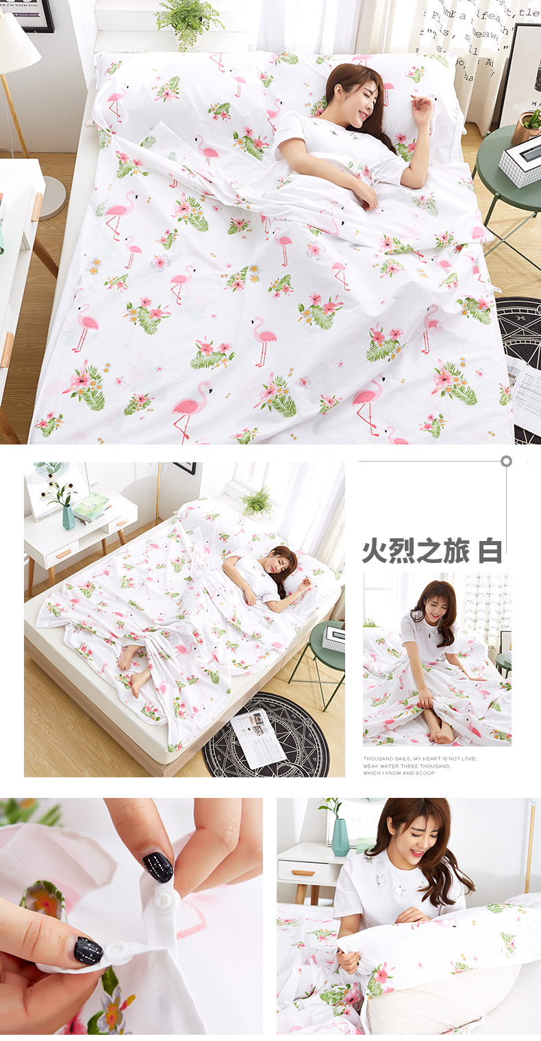 Khách sạn du lịch quilt cover cotton pad bẩn pad dành cho người lớn du lịch xách tay kinh doanh tấm bông chăn đơn đôi túi ngủ