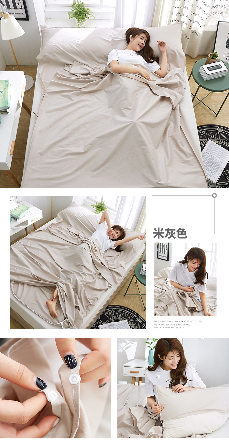 Khách sạn du lịch quilt cover cotton pad bẩn pad dành cho người lớn du lịch xách tay kinh doanh tấm bông chăn đơn đôi túi ngủ