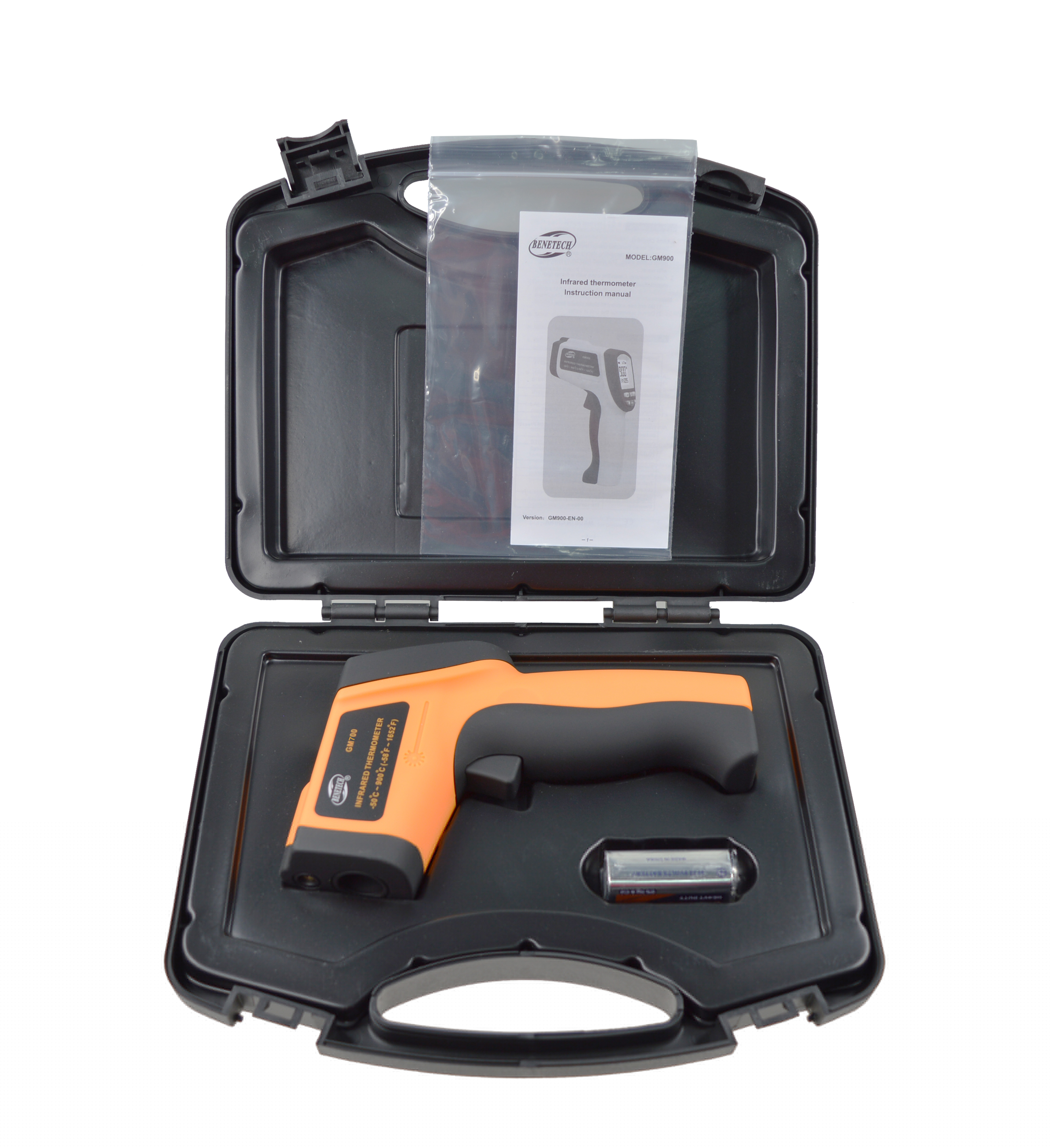 BENETECH Peuchwise GM700 infrared temperature measuring instrument -50 - 750 degrees GM550E liters
