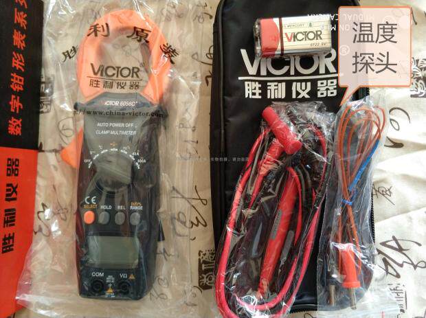 VICTOR triumph VC6056C AC/DC current 600A pliers type multimeter frequency capacitive current meter DM