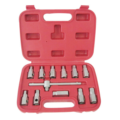 12 pieces of four-corner hexagon oil pan screw socket wrench special oil drain tool oil drain screw set