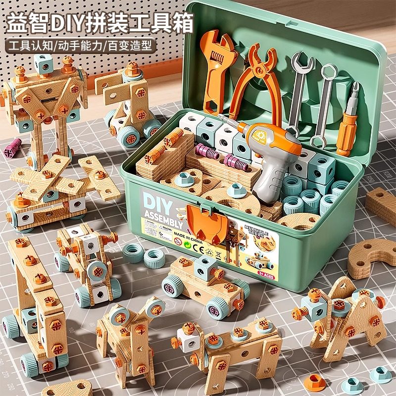 Япония импортировала винт MUJIE screw, игрушечный набор инструментов для ремонта детей, головоломку для мальчиков, практическую съемную сборку