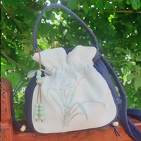 [Импульс] Темно-синий и рисовый белый 20*21,5*8