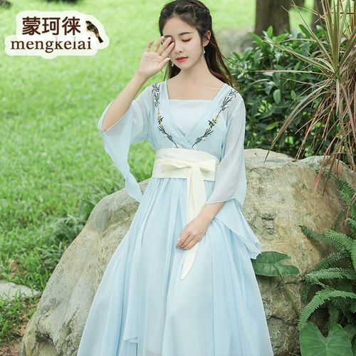 Ретро летнее свежее ханьфу, платье