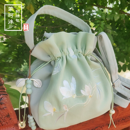 Вместительная и большая сумка через плечо, ханьфу, мешочек, барсетка, китайский стиль