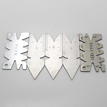 Thread turning tool gauge American standard metric ISO60 degree center angle model British system Wyeth 55 Degree Center gauge USA