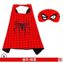 Halloween childrens costume Superman Cloak Black Bat Cloak Spider-man Cape Captain America