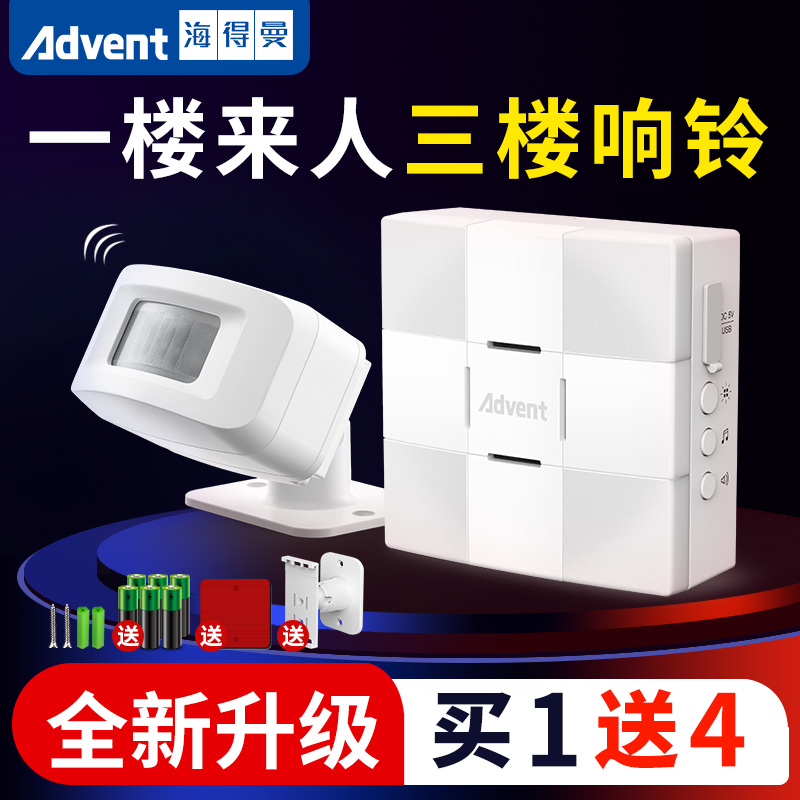 Hyderman welcomes to the sensor store entrance ding-dong voice welcome alarm sign induction doorbell commercial