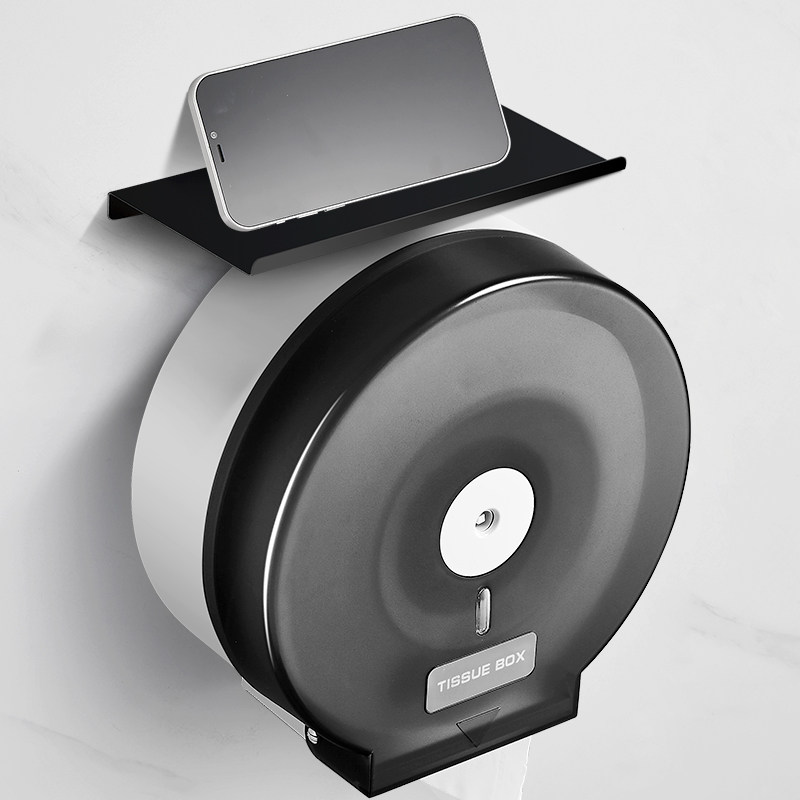 Large roll paper box wall-mounted free punching public make-up room hotel large stock paper toilet paper holder waterproof toilet paper towel box