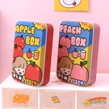 Мультяшная милая маленькая портативная коробка для хранения, коробочка для хранения, жестяная коробка