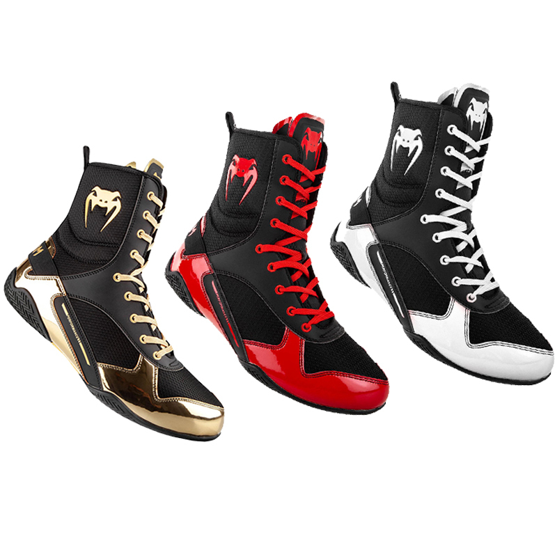 VENUM French Venom Boxing Training Running sneakers High barrel shoes Competition shoes