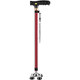 Wo it old man crutches multi-functional lights four-legged elderly crutches crutches telescopic aluminum alloy light non-slip cane