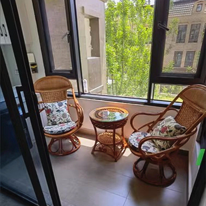 Fuji chair three piece balcony minimal tables and chairs tea several living room household singles canvas casual backward chair