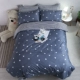 Sinh viên Bộ đồ giường một gia đình bốn 1,5m đơn ký túc xá khăn trải giường ba mảnh 1,2m doanh nghiệp thân thiện với da bộ comforter giường - Bộ đồ giường bốn mảnh