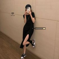 Pregnancy Woman Dress Summer Clothing Blouse Net Red Fashion with a knee cover Relaxed Temperament dress Ocean Skirt Ocean Qi and Pregnant Woman Skirt