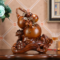 Fengshui Zhaocai gourd ornaments TV cabinet office furnishings crafts housewarming new home opening gifts