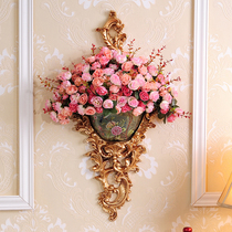 European wall hanging flower wall decoration creative retro home wall decoration living room background wall decoration pendant