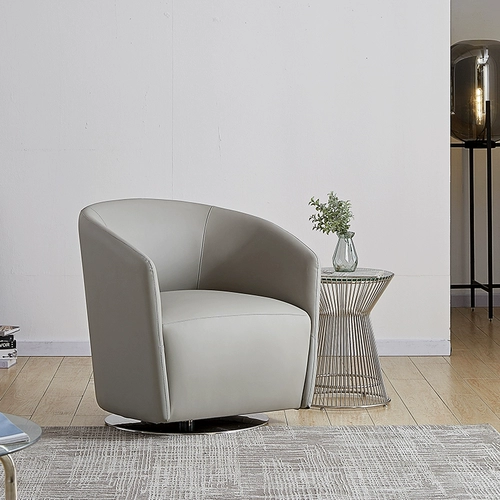 Scynordic Итальянский кожаный хеб Heb Hepburn Одиночный повседневный стул художественный диван стул современный минималистский вращение