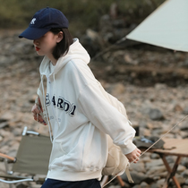 Upright Walking National Tide Hip Hop Kha Chunqiu Retro Men And Womens Clothing Outdoor Couple Cardio-hoodie With Cap Loose Jacket Woman