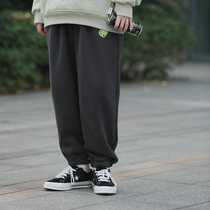 Loving printed bunches pants men and women winter loose tide cards thickened 100 hitch casual pants gush sports pants bf