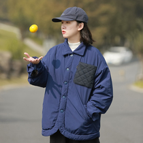 American Boomer Baseball Suit Cotton Clothes Women Winter Couples Tooling Cotton Clothing Ram Color Jacket Casual Jacket Warm Cotton Padded Jacket