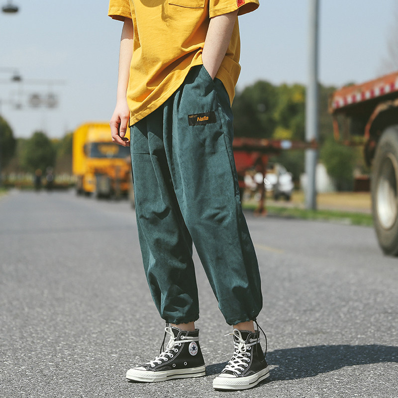 Broadlegged Pants Woman Spring Summer Thin style casual 90% Pants Loose Student Covety Bunn Pants Bereaved Original bf Wind Straight