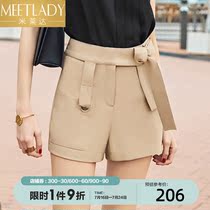 Milleda European and American fashion summer clothing new minimalist casual 2022 fashion strap shorts 100 hitch shorts women