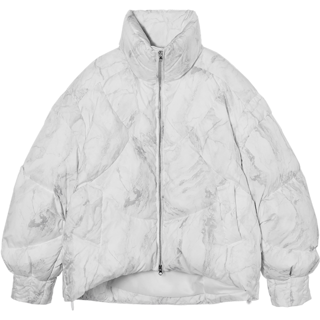 Women's niche design tie-dye loose down jacket