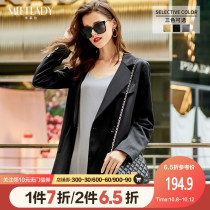 Millaida ladies small suit women 2021 spring new coat Hong Kong wind commuter thin Korean suit jacket women