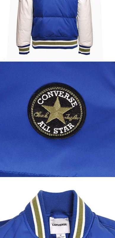 Converse 18 áo khoác thể thao nam mùa đông xuống áo khoác 10004619-A01