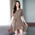 Shen Yidu 2020 mùa hè mới plus size thời trang mùa hè của phụ nữ và váy áo sơ mi ngắn tay thanh lịch 1985 - váy đầm váy đầm
