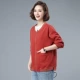 Shen Yidu Spring 2021 new plus size thời trang mùa thu của phụ nữ tất cả các trận đấu phù hợp với áo khoác len giản dị cửa hàng 20570 - Áo len
