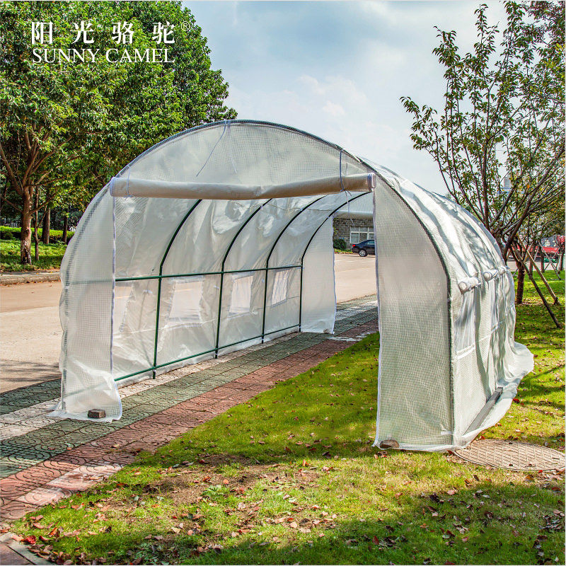Outdoor chicken, duck and goose breeding shed Balcony Meat vegetable insulation cover Steel pipe greenhouse skeleton greenhouse Greenhouse greenhouse