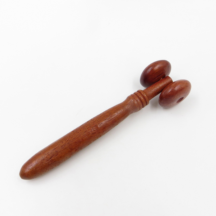 Vietnamese fragrant wood massager eye massager double-wheel nose bridge massage scraping nose acupoint solid wood massager